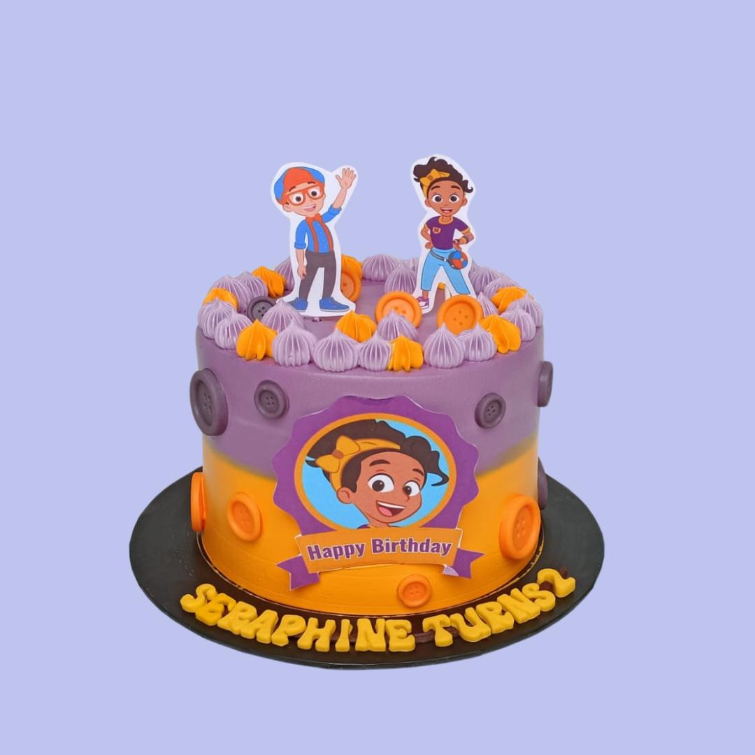 Halal-Certified Blippi & Meekah Inspired Themed Cake - Piece Of Cake