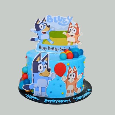 Halal Certified Bluey and Bingo Cake in Singapore - Piece Of Cake